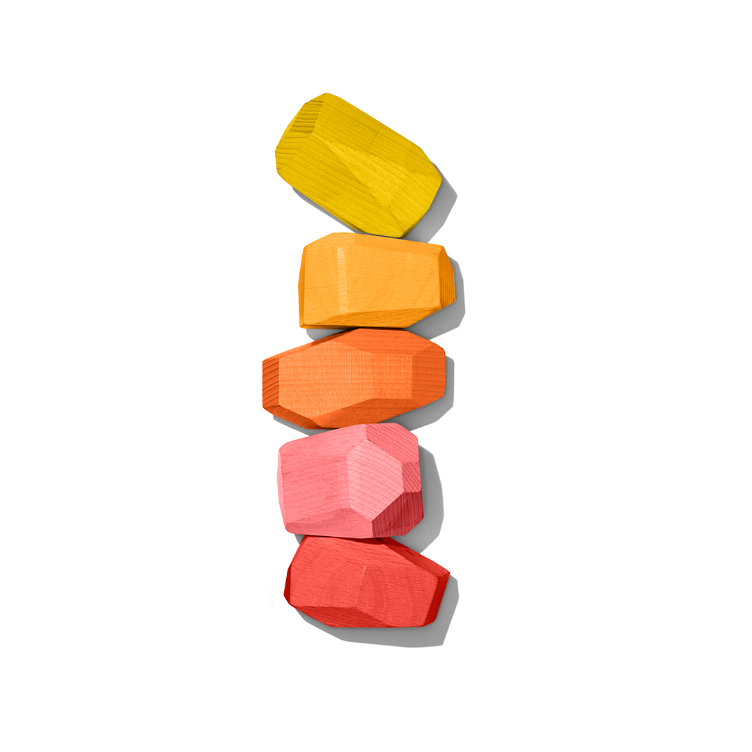 Solid Wood Stacking Boulders